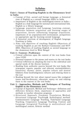 Outline of Teaching English - Retail Maharaj