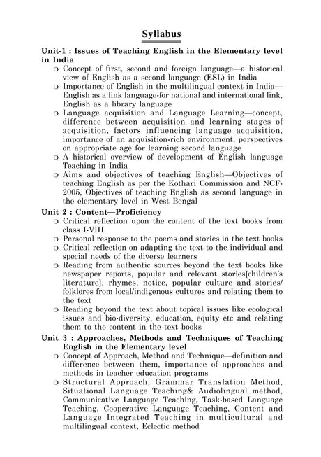 Outline of Teaching English - Retail Maharaj