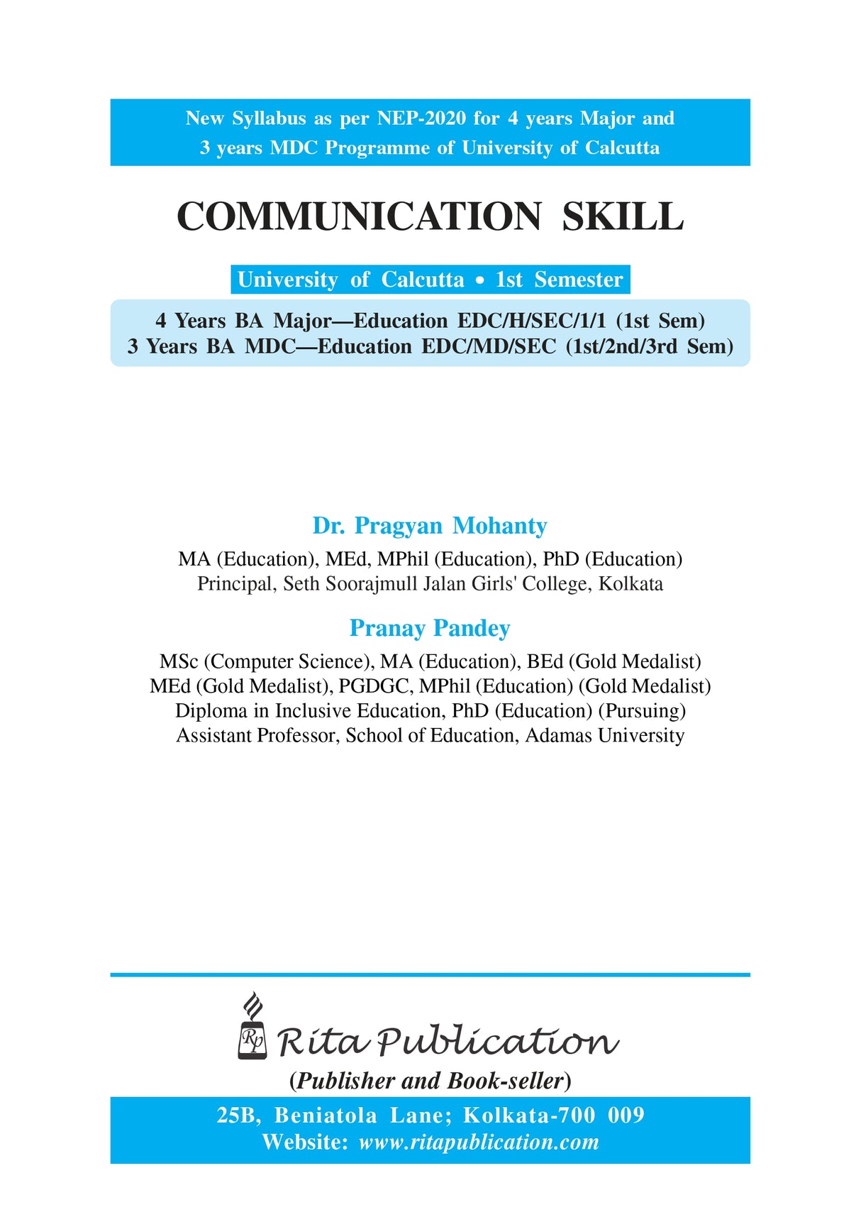 SEC/1/1 Communication Skill_CU_1st Sem_4yrs Major and 3yrs_MDC - Retail Maharaj