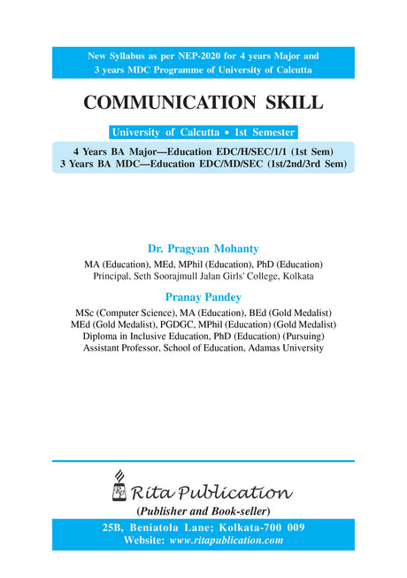 SEC/1/1 Communication Skill_CU_1st Sem_4yrs Major and 3yrs_MDC - Retail Maharaj