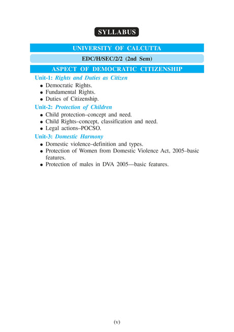 SEC-2 Aspect of Democratic Citizenship - Retail Maharaj