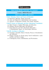 Siksha Ebong Samaj (Education and Society)_SKBU_Minor_1st Semester_BEDCMEA11T - Retail Maharaj