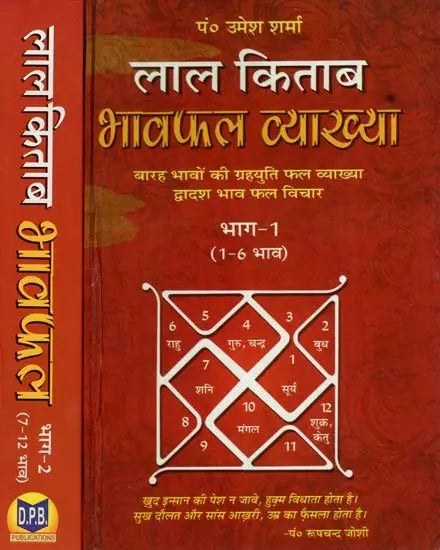 लाल किताब (भावफल व्याख्या)- Lal Kitam- Bhavafal Vyakhya (Set of 2 Volumes) - Retail Maharaj