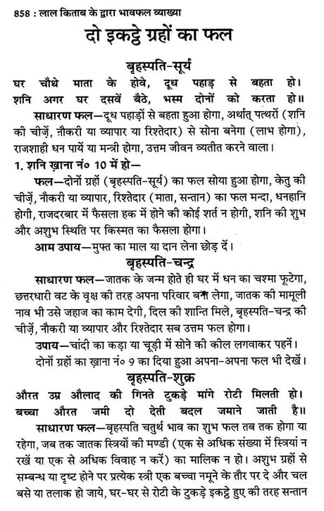 लाल किताब (भावफल व्याख्या)- Lal Kitam- Bhavafal Vyakhya (Set of 2 Volumes) - Retail Maharaj