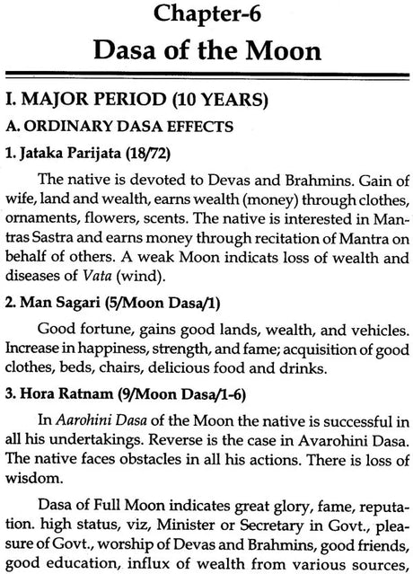 Jyotish: Parashar Code of Prediction: Dasa Analysis - Effects / Events: Based on Ten Prime Classics - Retail Maharaj