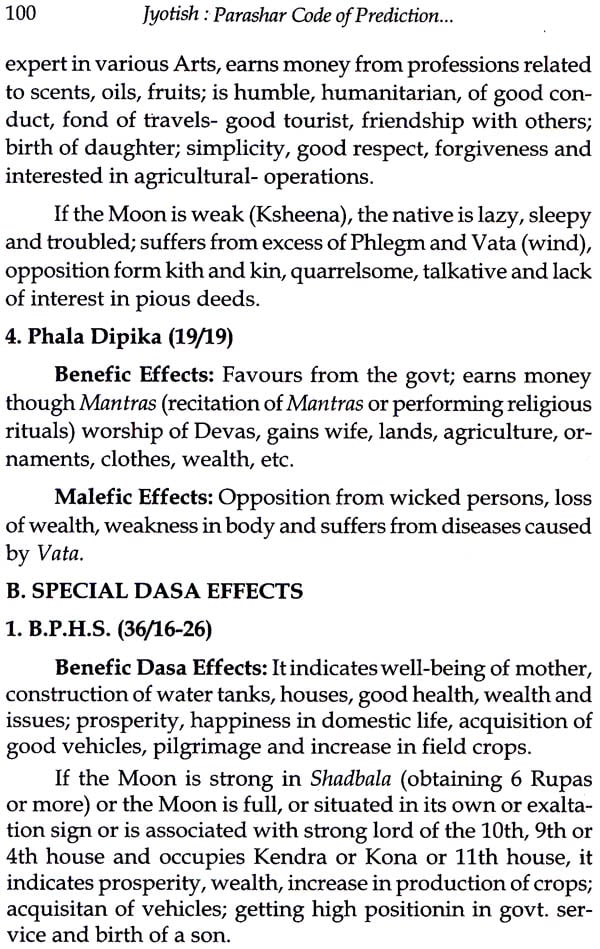 Jyotish: Parashar Code of Prediction: Dasa Analysis - Effects / Events: Based on Ten Prime Classics - Retail Maharaj