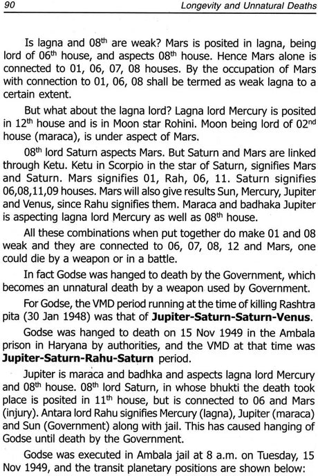 Longevity And Un-Natural Deaths: An Astrological Study on Natal Charts - Retail Maharaj