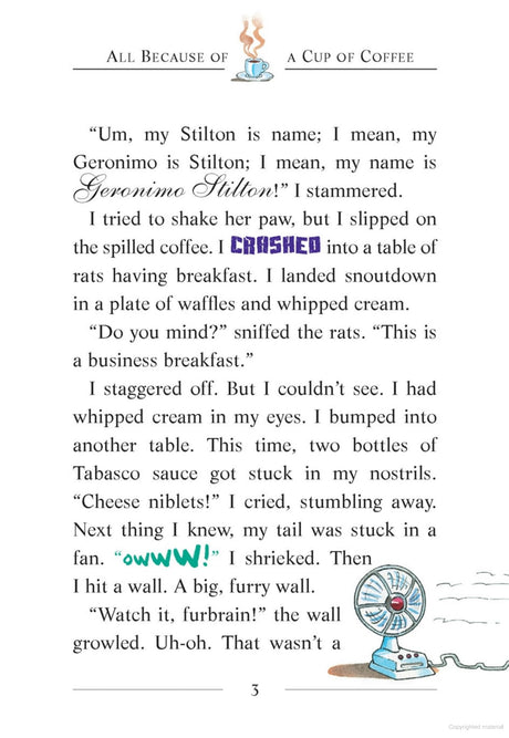GERONIMO STILTON #10 ALL BECAUSE OF A CUP OF COFFEE - Retail Maharaj