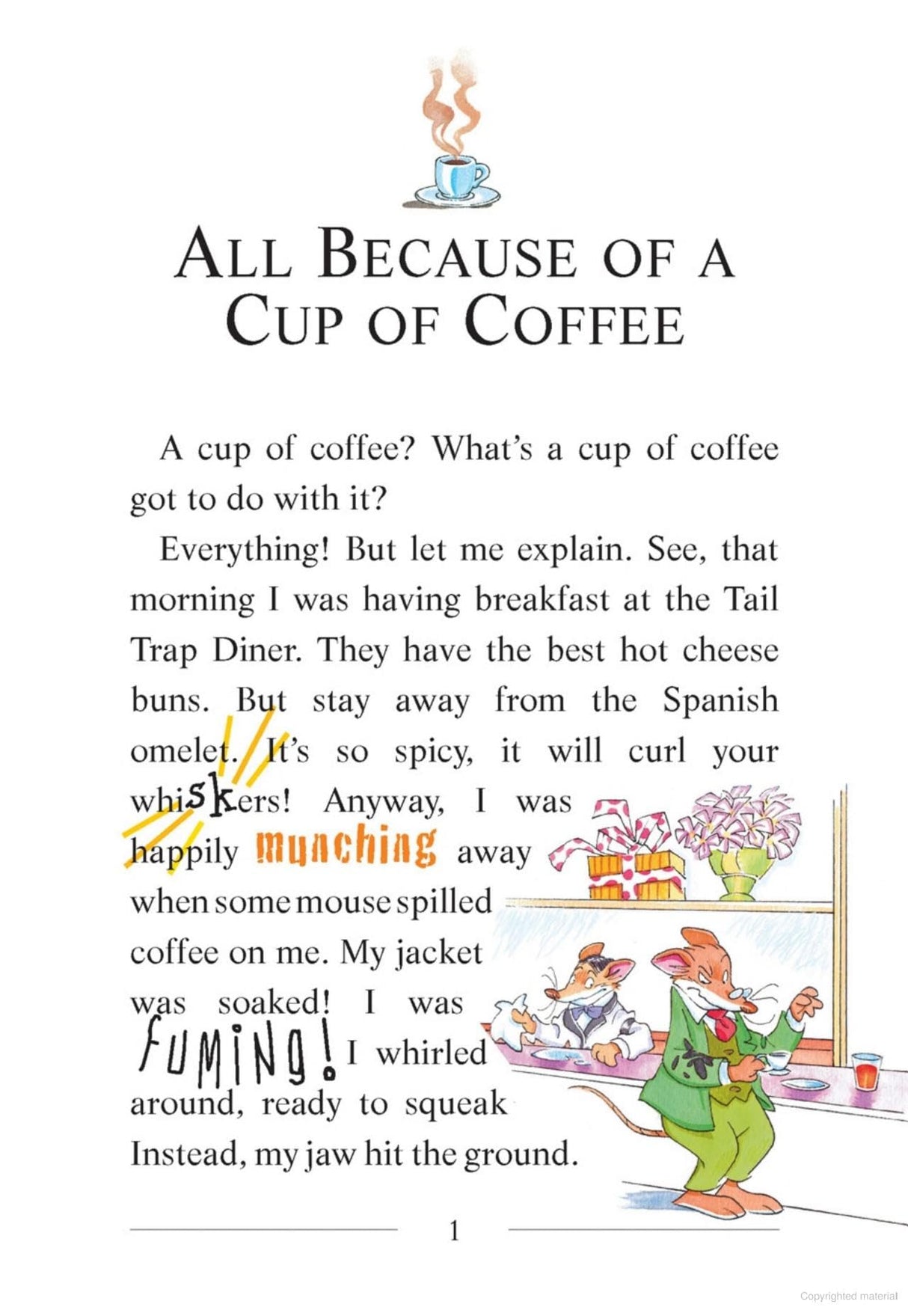 GERONIMO STILTON #10 ALL BECAUSE OF A CUP OF COFFEE - Retail Maharaj