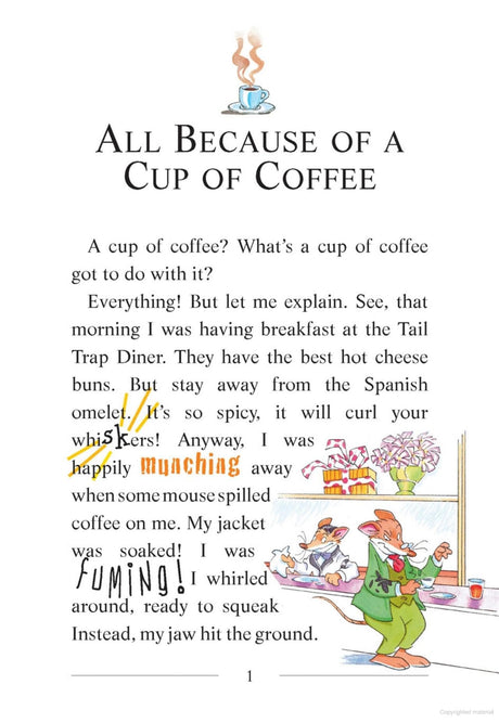 GERONIMO STILTON #10 ALL BECAUSE OF A CUP OF COFFEE - Retail Maharaj