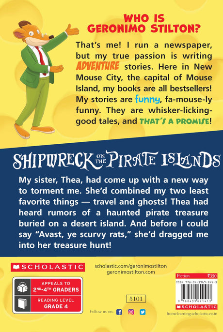 GERONIMO STILTON #18 SHIPWRECK ON THE PIRATE ISLANDS - Retail Maharaj