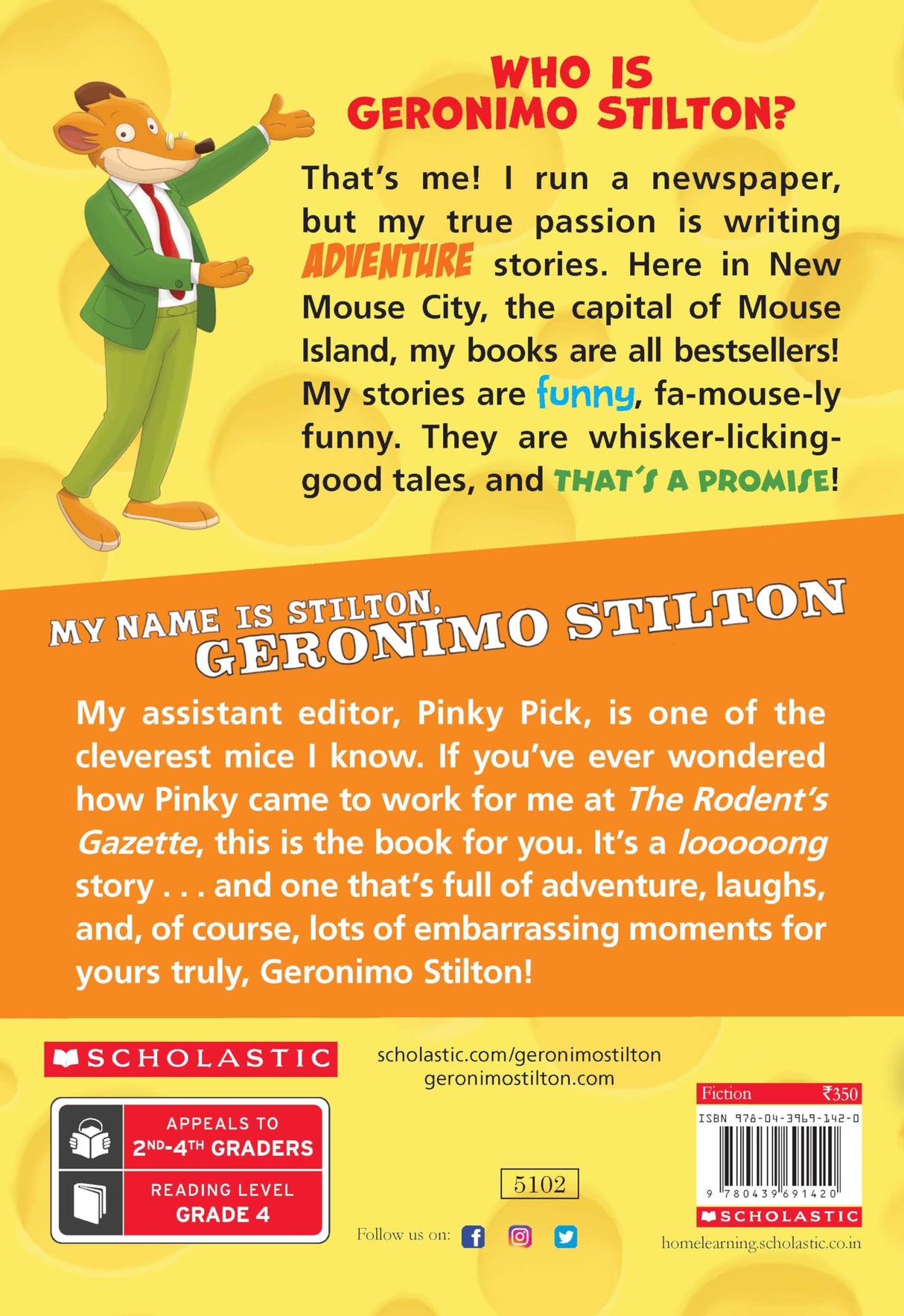 GERONIMO STILTON #19 MY NAME IS STILTON GERONIMO STILTON - Retail Maharaj