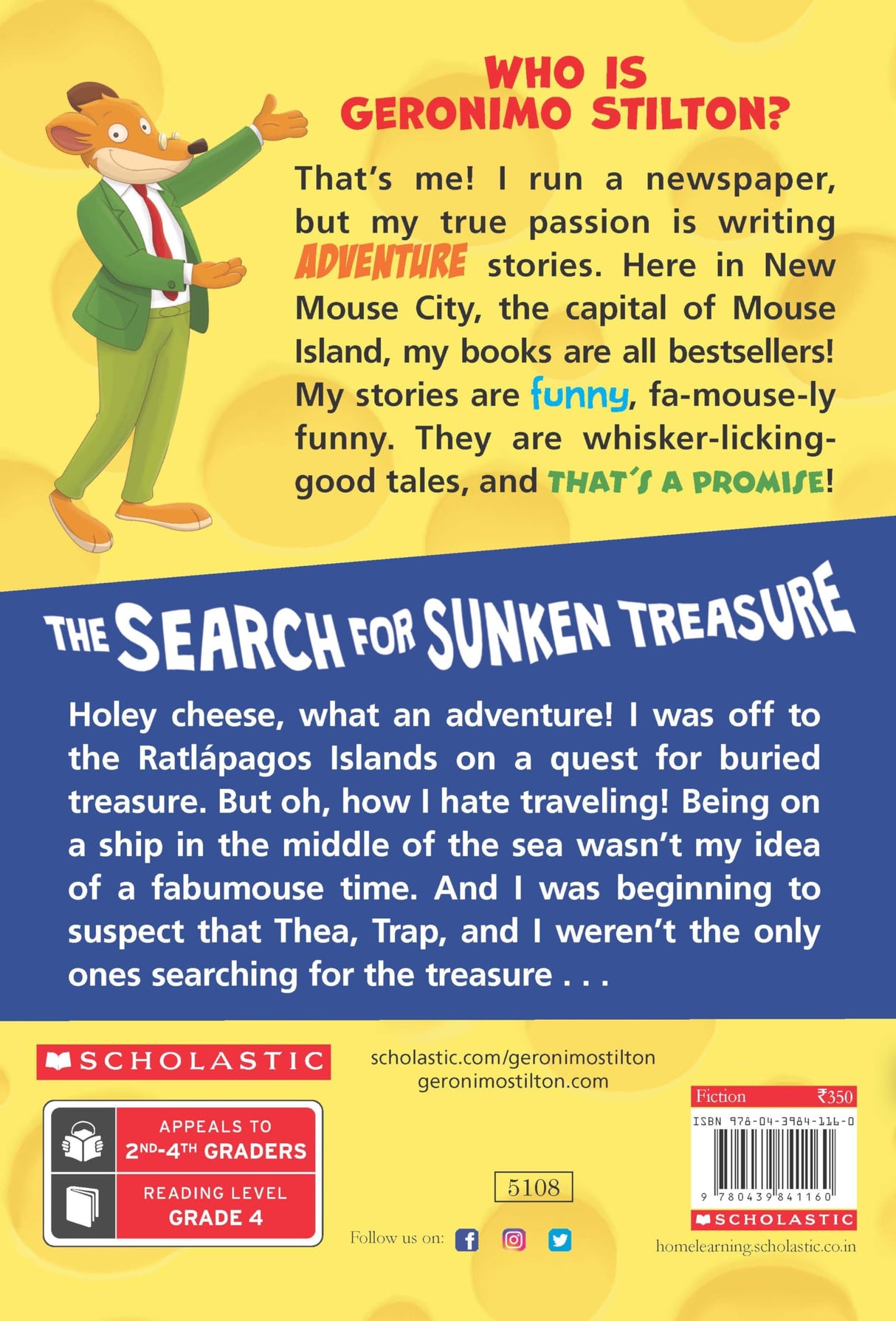 The Search for Sunken Treasure: 25 (Geronimo Stilton) - Retail Maharaj