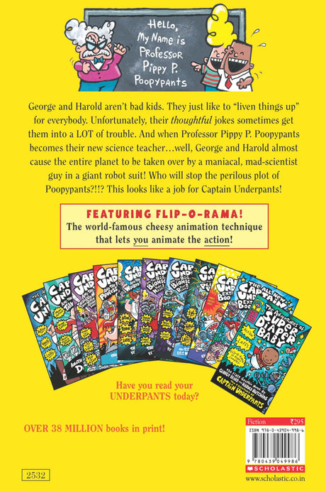 CAPTAIN UNDERPANTS #04: THE PERILOUS PLOT OF PROFESSOR POOPYPANTS Dav Pilkey - Retail Maharaj
