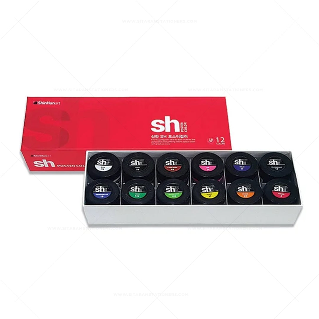 ShinHan Professional Poster Colors Set (12, 18 & 24 Colors)