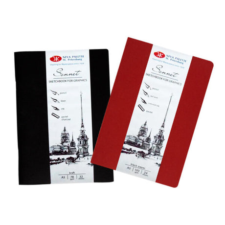 Sonnet Graphics Sketchbook A5 Kraft & Black Paper - Retail Maharaj