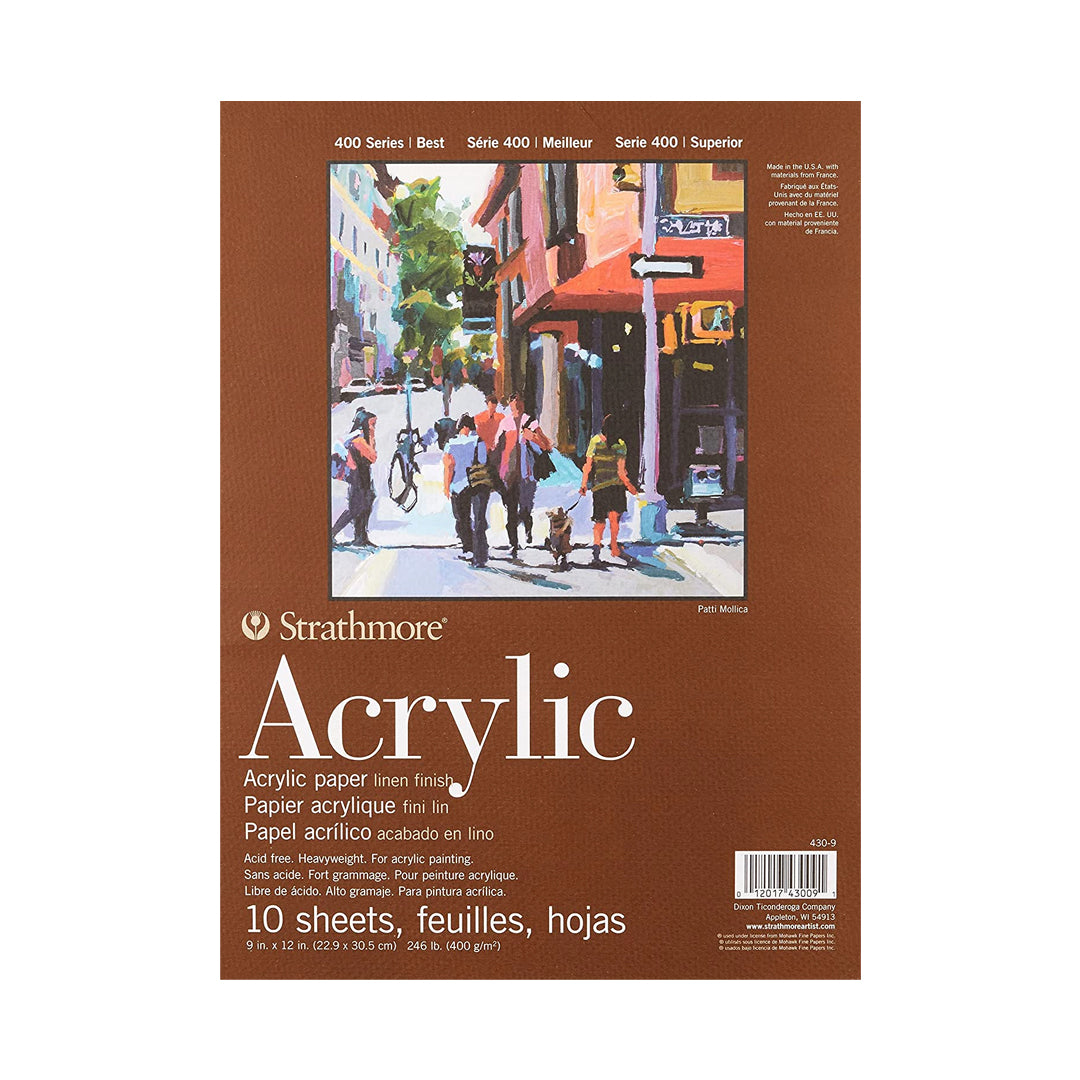 Strathmore 400 Series Heavyweight Linen Acrylic Painting Pad 400 GSM