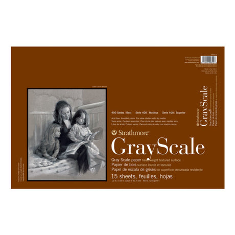 Strathmore 400 Series Gray Scale Paper Pads for Tonal Studies - Retail Maharaj