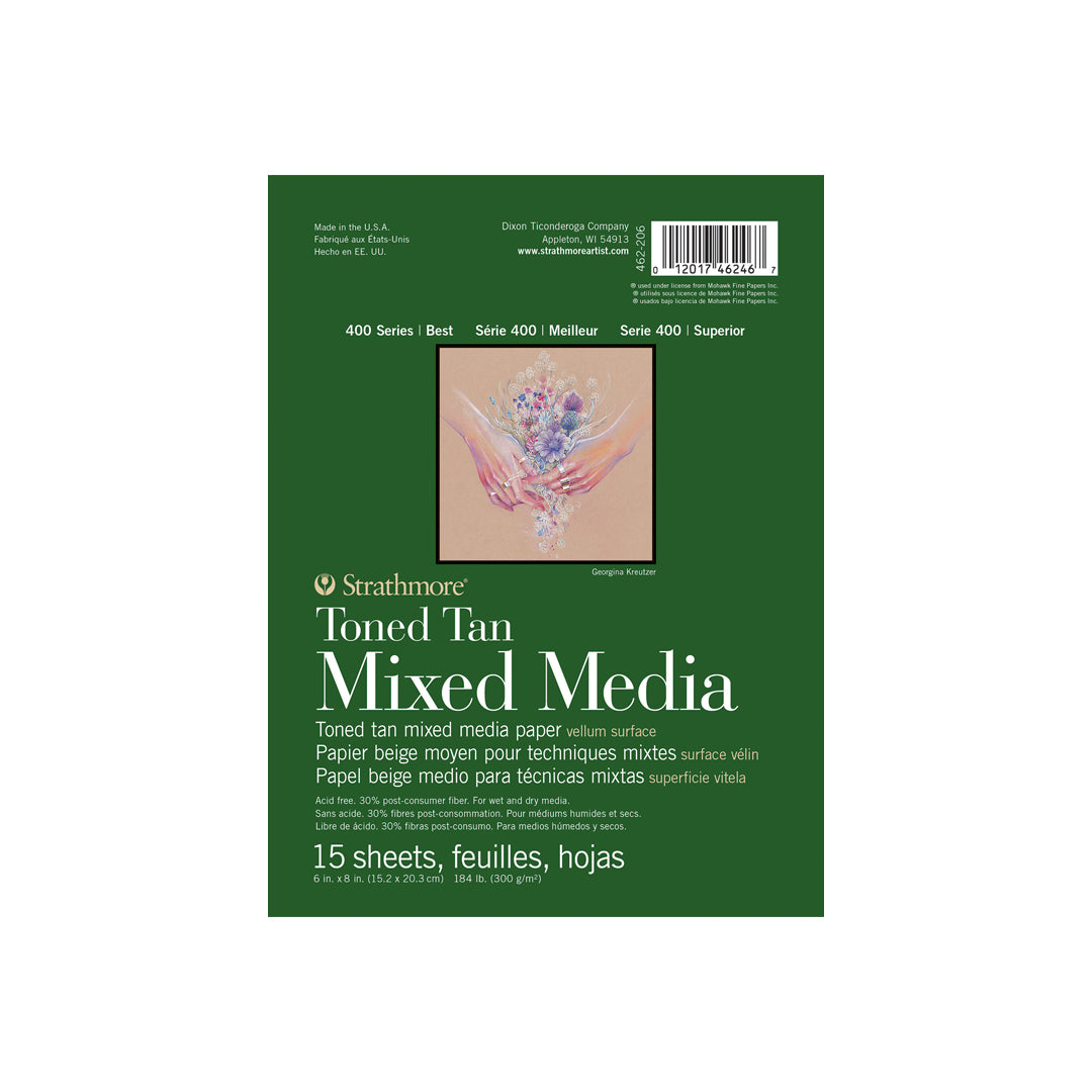 Strathmore 400 Series Toned Tan & Gray Mixed Media Paper Pad