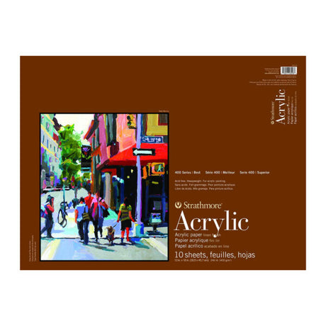Strathmore 400 Series Acrylic Painting Pads 400gsm Linen Finish - Retail Maharaj