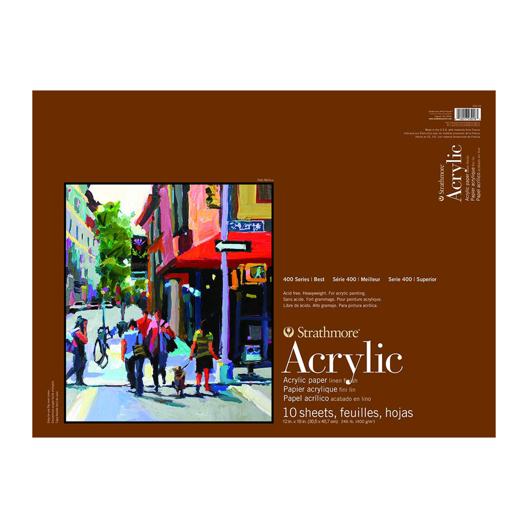 Strathmore 400 Series Heavyweight Linen Acrylic Painting Pad 400 GSM