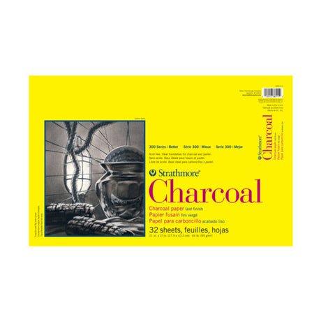Strathmore 300 Series Charcoal Paper Pads for Charcoal & Pastel Artwork - Retail Maharaj
