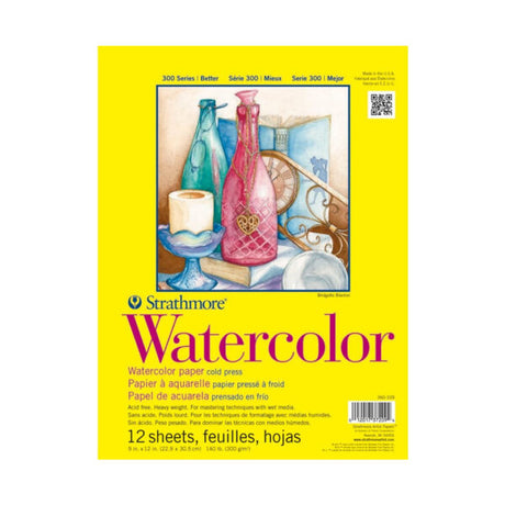 Strathmore 300 Series Watercolor Paper Pad 140lb Cold Press - Retail Maharaj