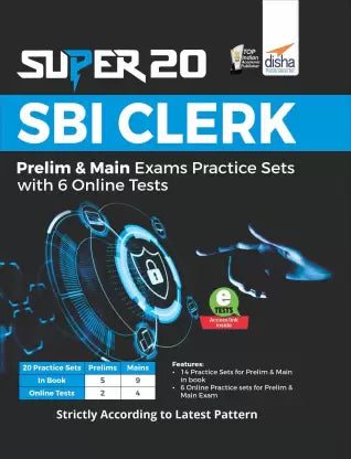 Super 20 Sbi Clerk Prelim & Main Exams Practice Sets with 6 Online Tests - Retail Maharaj