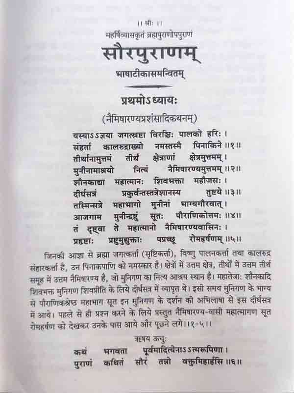 सौरपुराणम्  Saurapuranam - Retail Maharaj