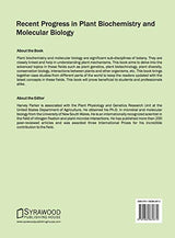 Recent Progress in Plant Biochemistry and Molecular Biology - Retail Maharaj