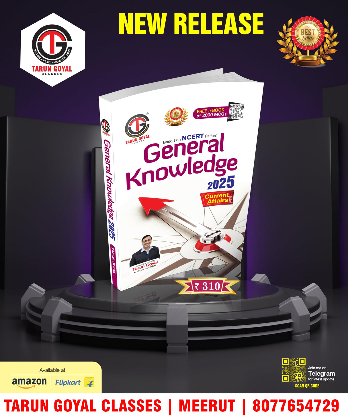 General Knowledge 2025 (Based on NCERT Pattern) | PCS | Railway | Banking | NDA |CDS | SSC and other competitive Exams Tarun Goyal and TGC Team [Perfect Paperback] Tarun Goyal - Retail Maharaj