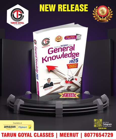 General Knowledge 2025 (Based on NCERT Pattern) | PCS | Railway | Banking | NDA |CDS | SSC and other competitive Exams Tarun Goyal and TGC Team [Perfect Paperback] Tarun Goyal - Retail Maharaj