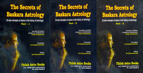 The Secrets Of Baskara Astrology (3 Volumes Set) [English] By Prasanna Jothidamani K Baskaran - Retail Maharaj