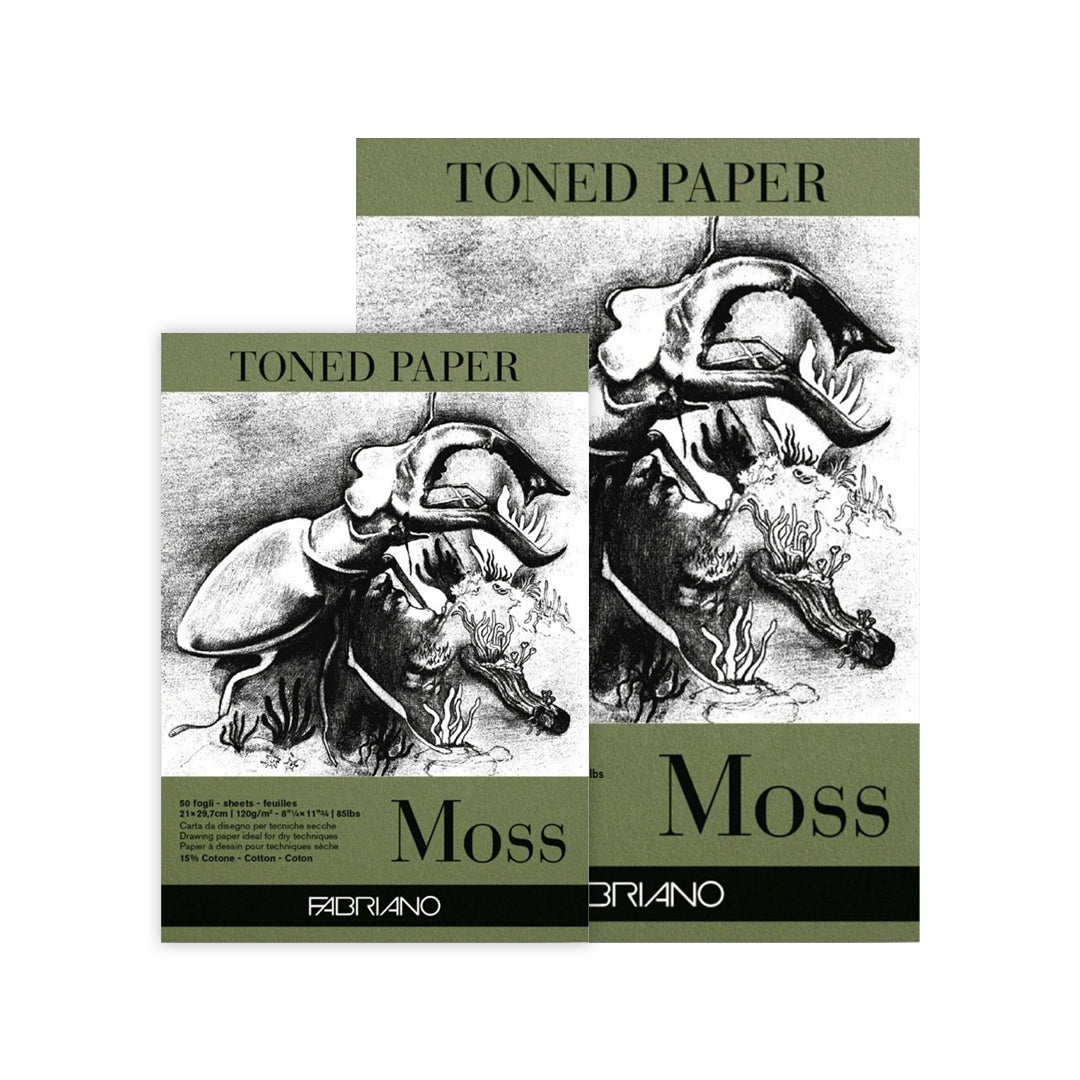 Fabriano Toned Paper Pad Moss 120 GSM - Retail Maharaj