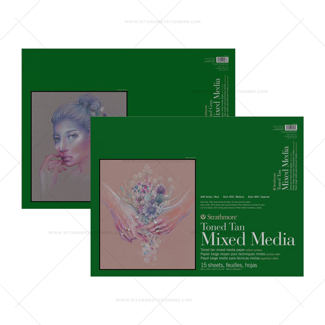 Strathmore 400 Series Toned Tan & Gray Mixed Media Paper Pad