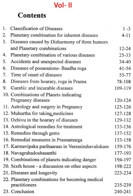 Medical Astrology (Concepts and Case Studies) (2 Volumes Set) [English] By N E Muthuswamy - Retail Maharaj