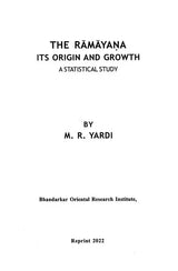 The Ramayana Its Origin and Growth- A Statistical Study - Retail Maharaj
