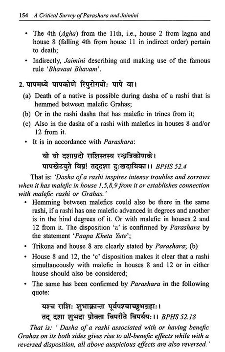 A Critical Survey of Parashara and Jaimini - Retail Maharaj