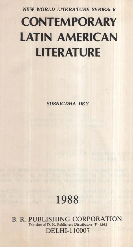 Contemporary Latin American Literature (An Old and Rare Book) - Retail Maharaj