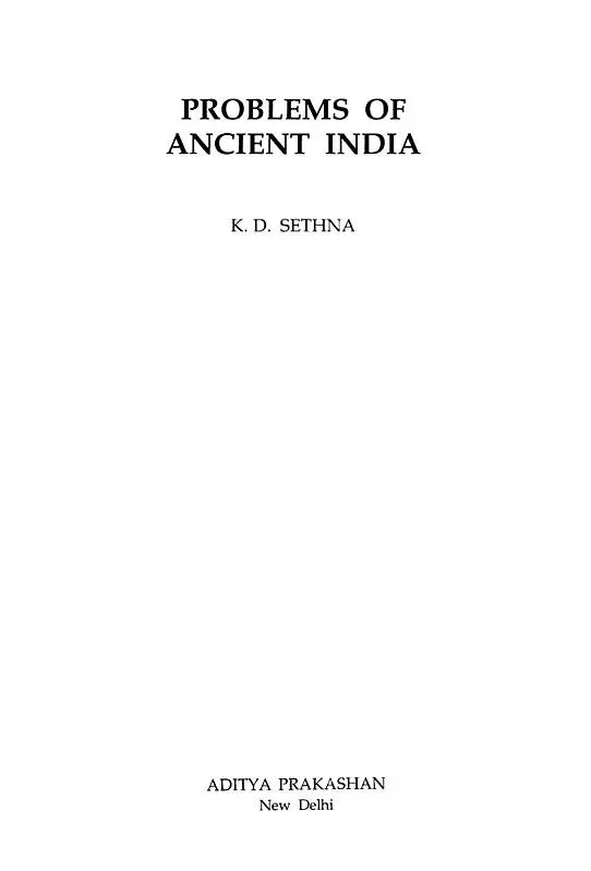 Problems of Ancient India - Retail Maharaj