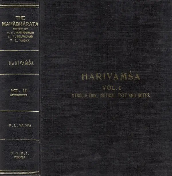 The Harivamsa- Critical Edition with Introduction and Notes- Being The Khila or Supplement to The Mahabharata (An Old and Rare Book in Set of 2 Volumes) - Retail Maharaj