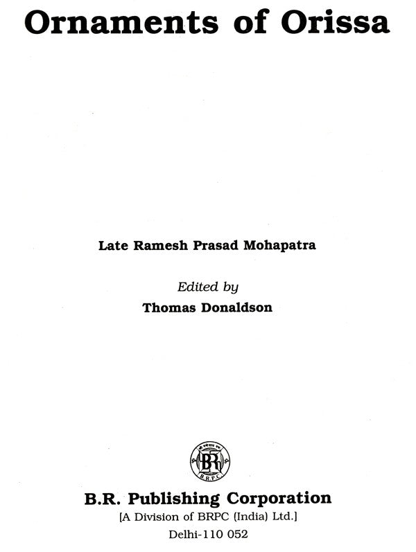 Ornaments of Orissa (An Old and Rare Book) - Retail Maharaj
