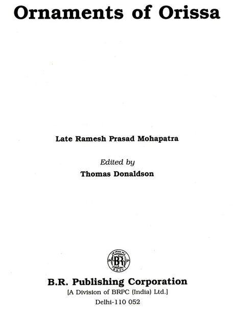Ornaments of Orissa (An Old and Rare Book) - Retail Maharaj