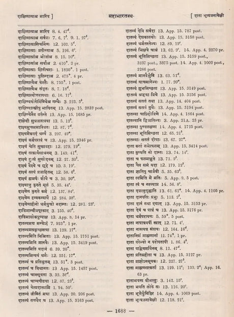 महाभारतस्थ- श्लोक पाद सूची- The Pratika- Index of The Mahabharata- Being a Comprehensive Index of Verse-Quarters Occurring in The Critical Edition of The Mahabharata (An Old and Rare Book in Set of 6 Volumes) - Retail Maharaj