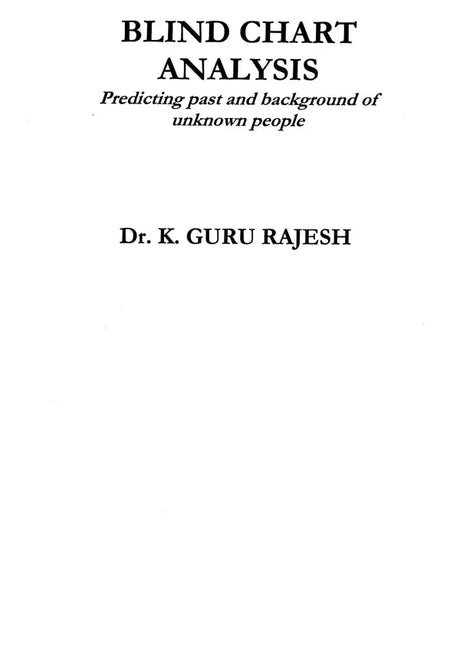 Blind Chart Analysis [English] By K Guru Rajesh - Retail Maharaj