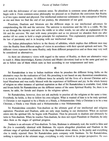 Facets of Indian Culture: A Commemoration Volume in Celebration of the Birth Centenary of Swami Prajnanananda, 2 Vols. Set - Retail Maharaj