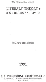 Literary Theory: Possibilites And Limits (An Old & Rare Book) - Retail Maharaj
