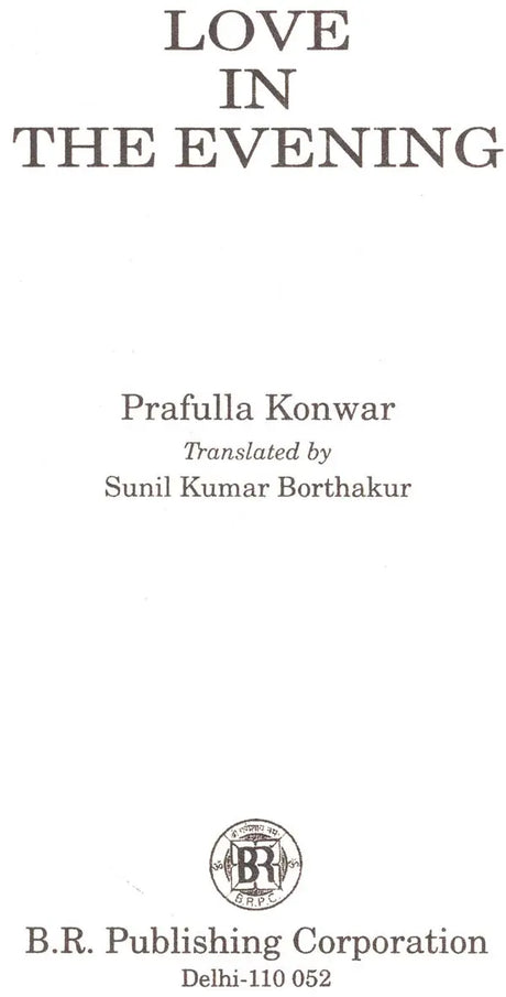 Love in the Evening (An Old & Rare Book) - Retail Maharaj