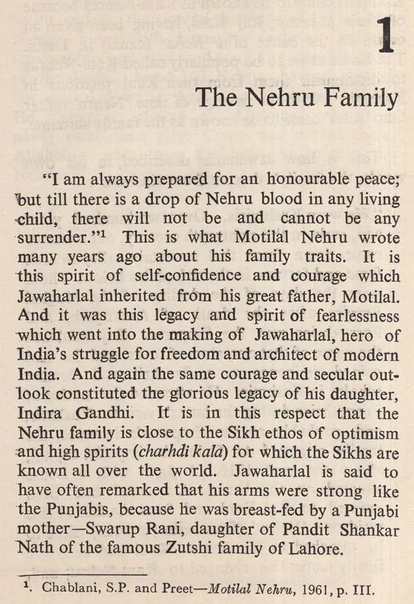 Nehru Family and the Sikhs (An Old and Rare Book) - Retail Maharaj