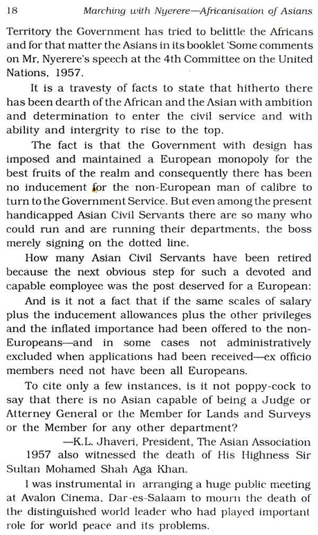 Marching with Nyerere- Africanisation of Asians - Retail Maharaj